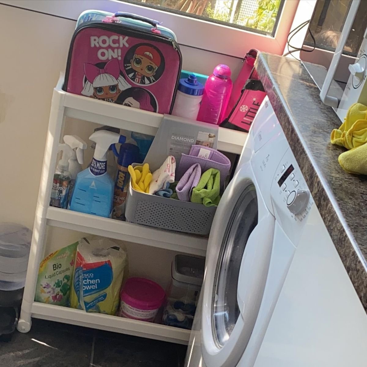 Utilize a Kitchen Cart for Storage