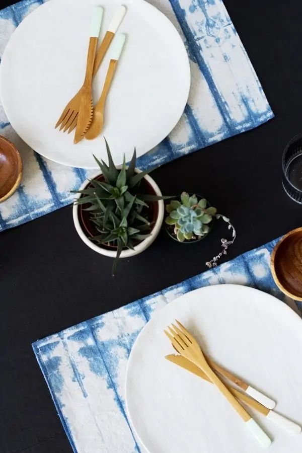 Vibrant Dyed Indigo Placemats