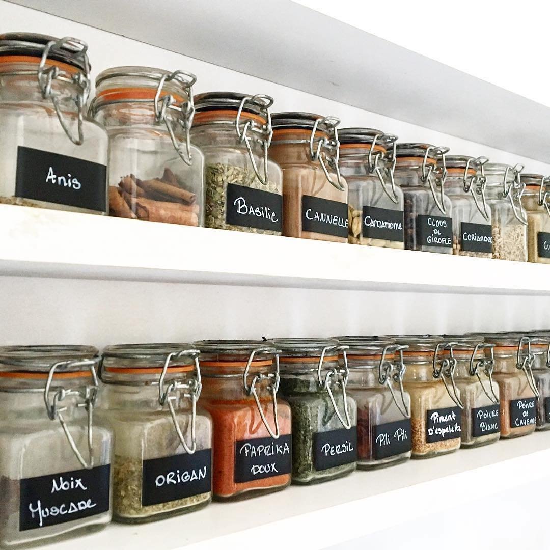 Vintage Mason Jar Spice Storage