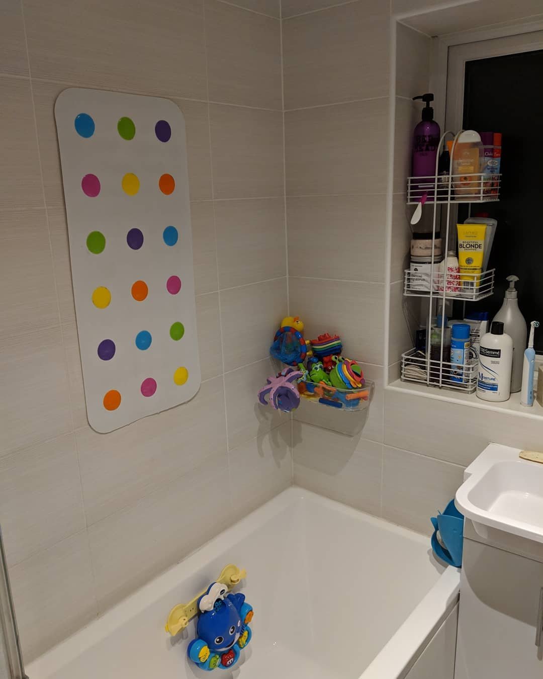 Wall Mounted Bath Toy Storage