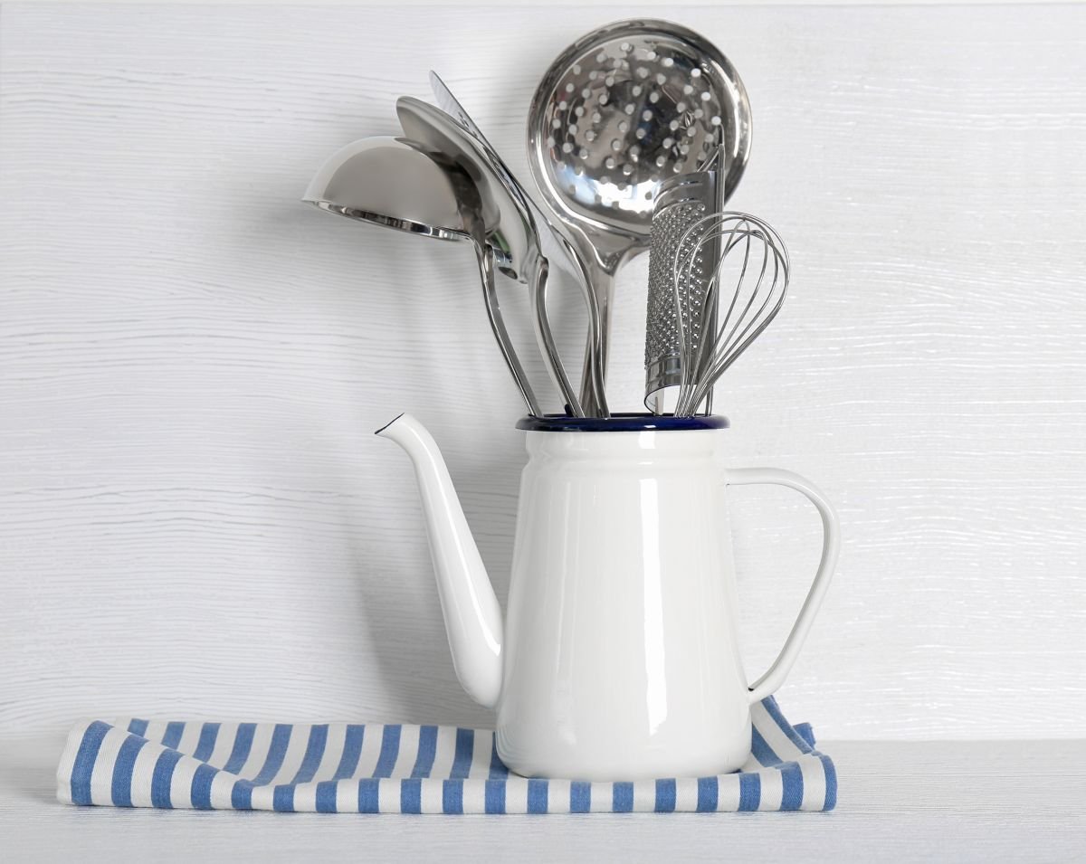 Whimsical Teapot Utensil Holder