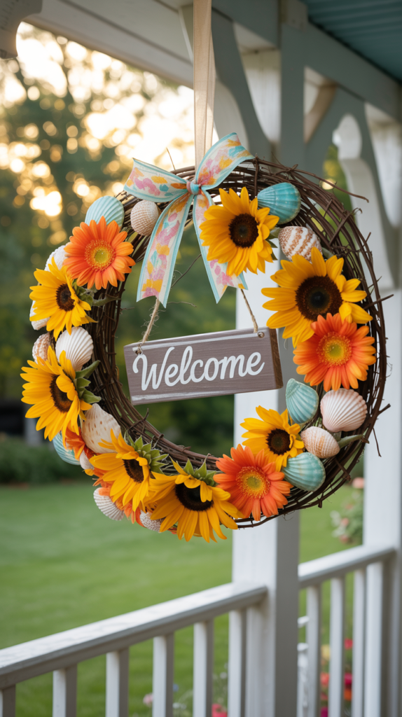 Fun Summer-themed Wreath