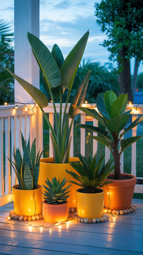 Potted Tropical Plants