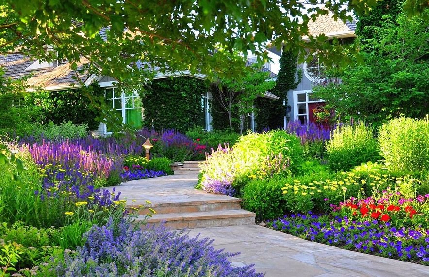 Charming Cottage Garden Pathway