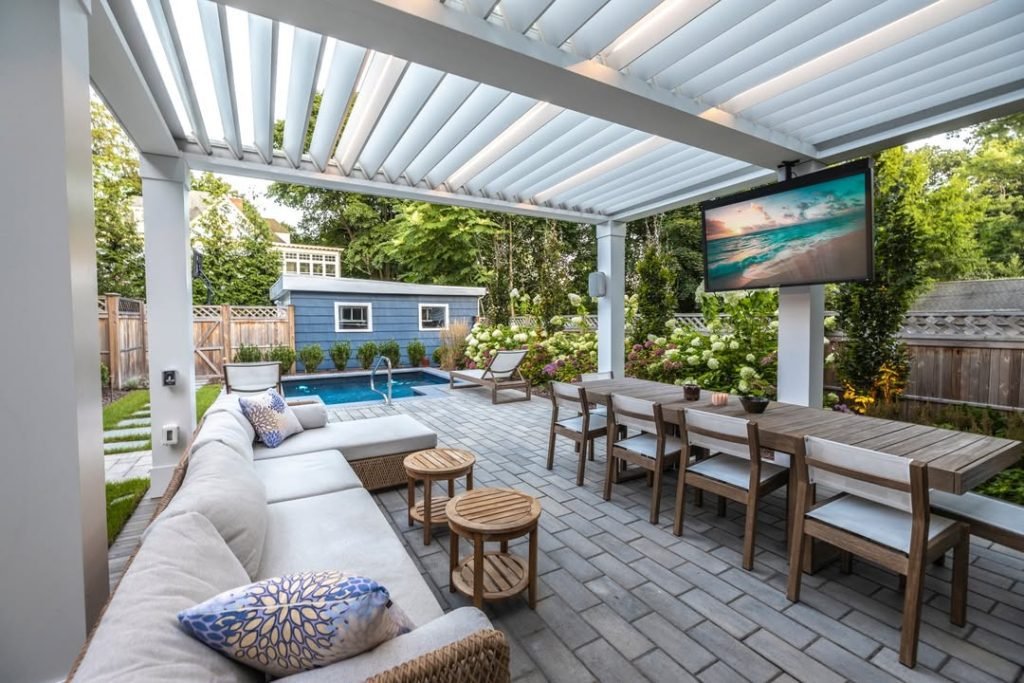 Chic Outdoor Movie Experience