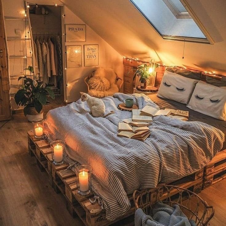 Cozy Attic Reading Space