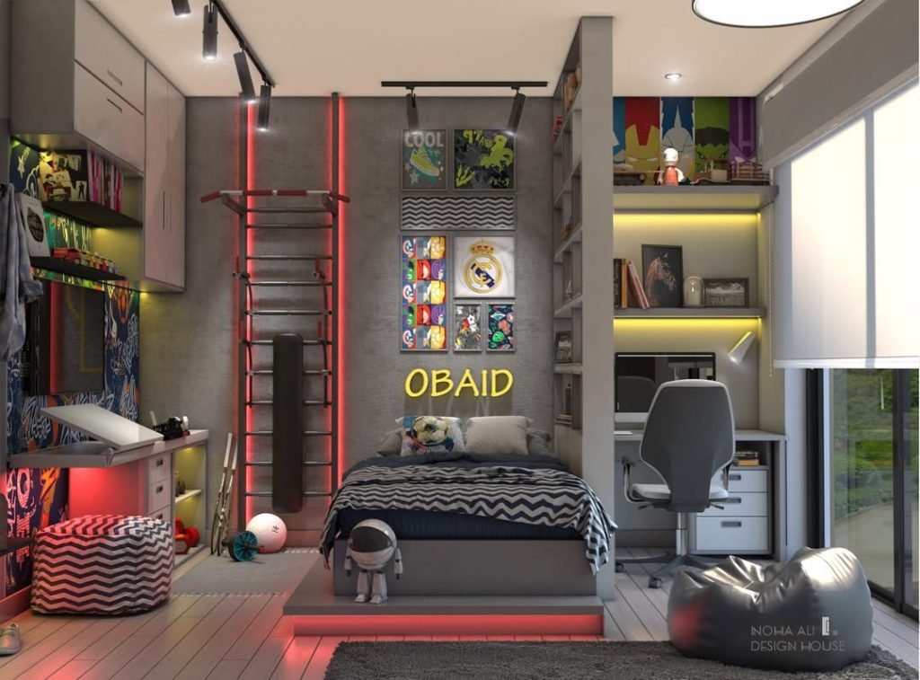 Energetic Sports Training Space