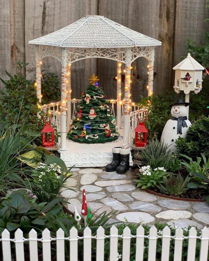 Festive Miniature Village Display