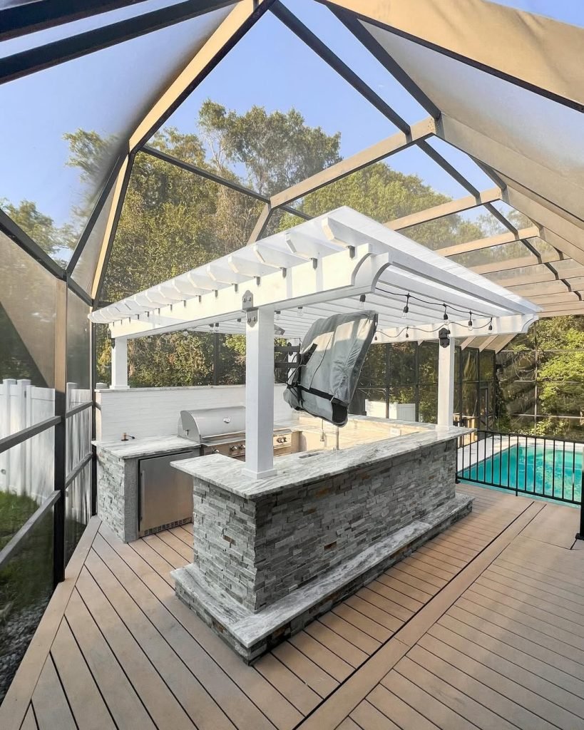 Modern Glass Enclosed Kitchen