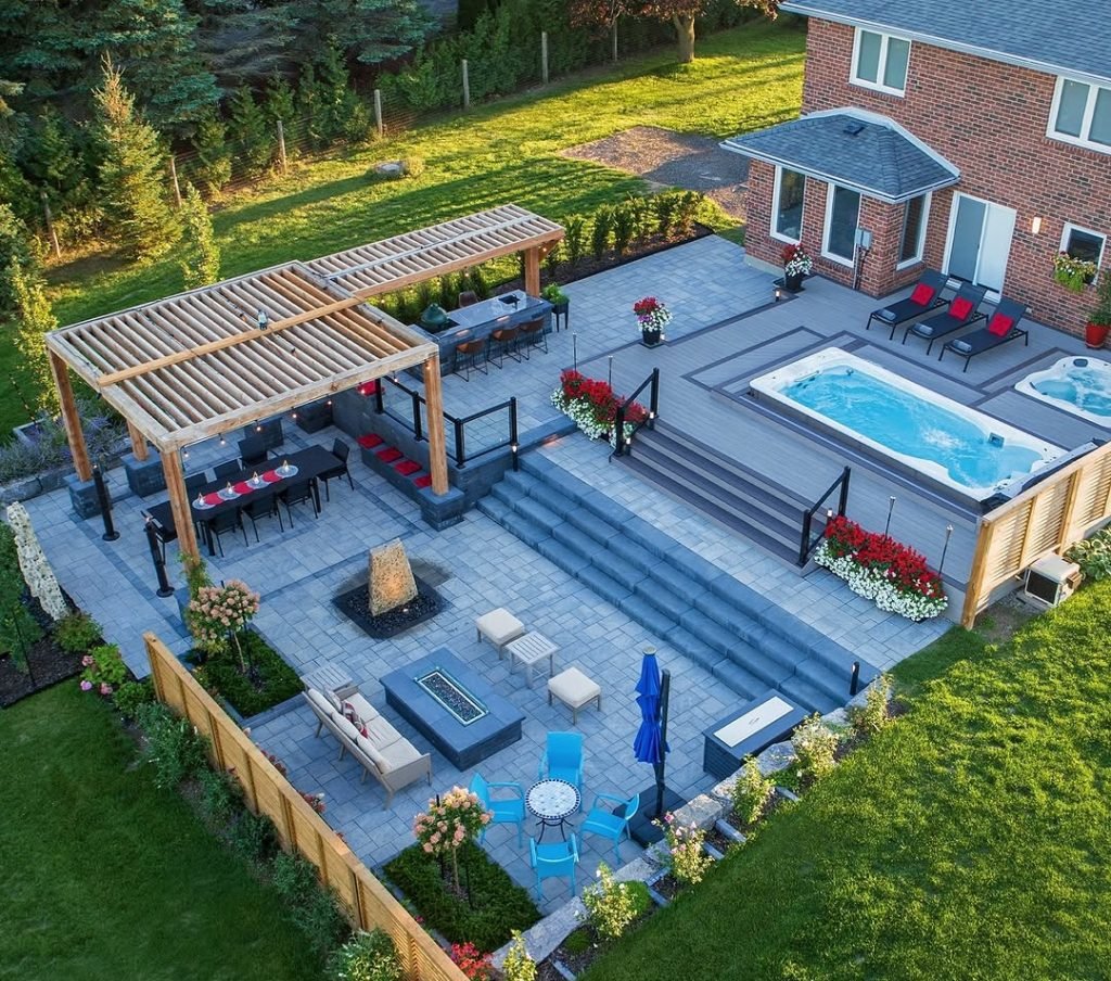Multi-Level Entertainment Retreat