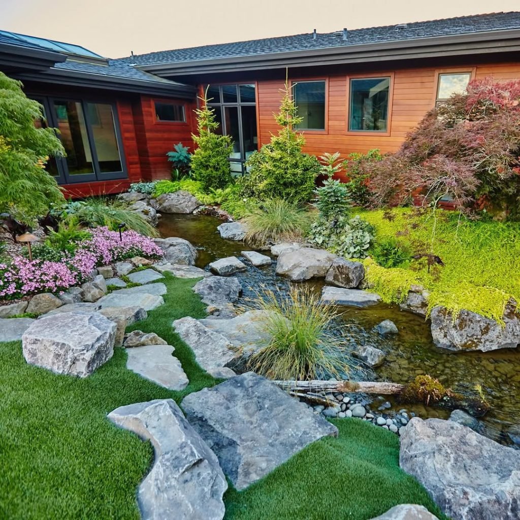 Natural Stone Stream Design
