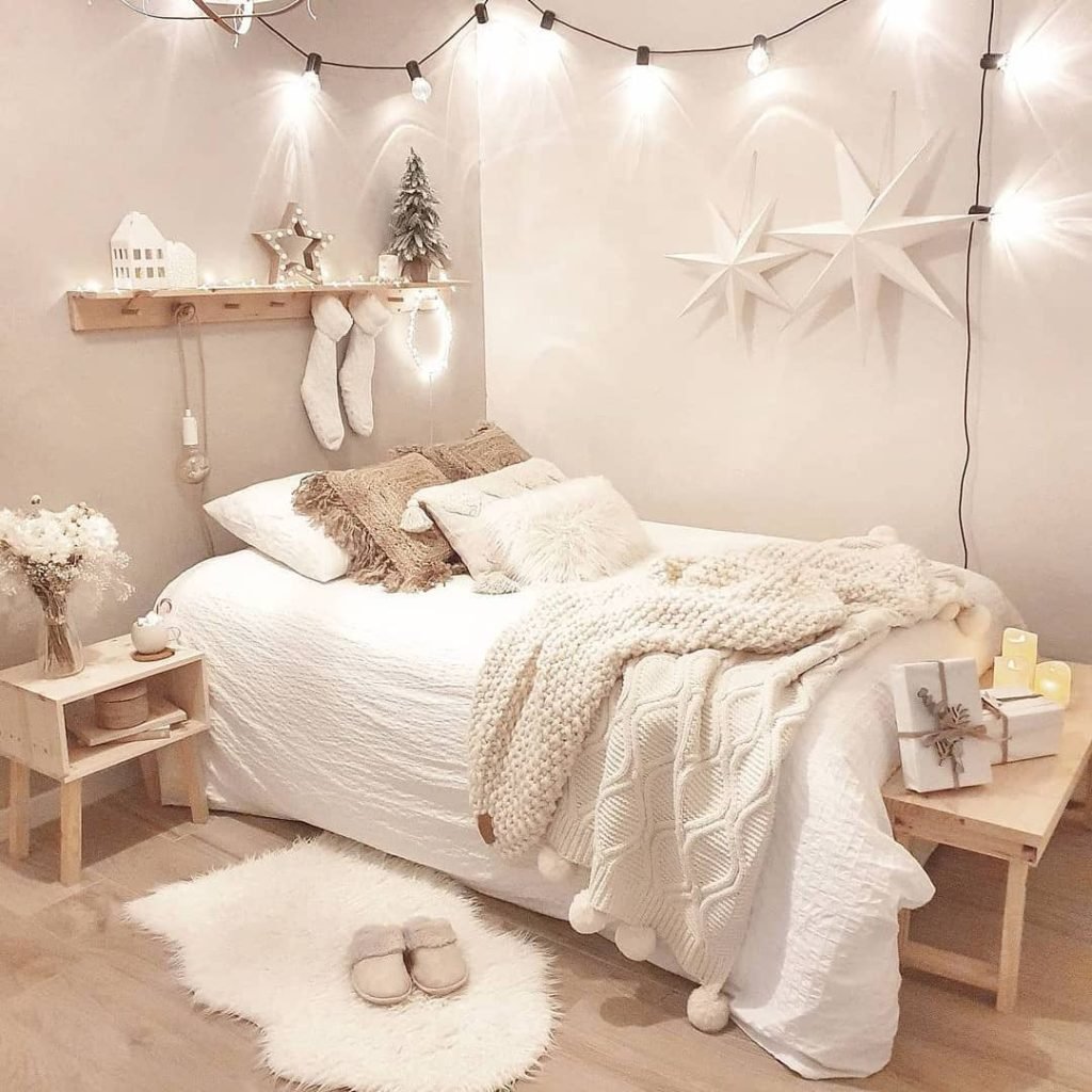 Nordic Winter Bedroom Decor