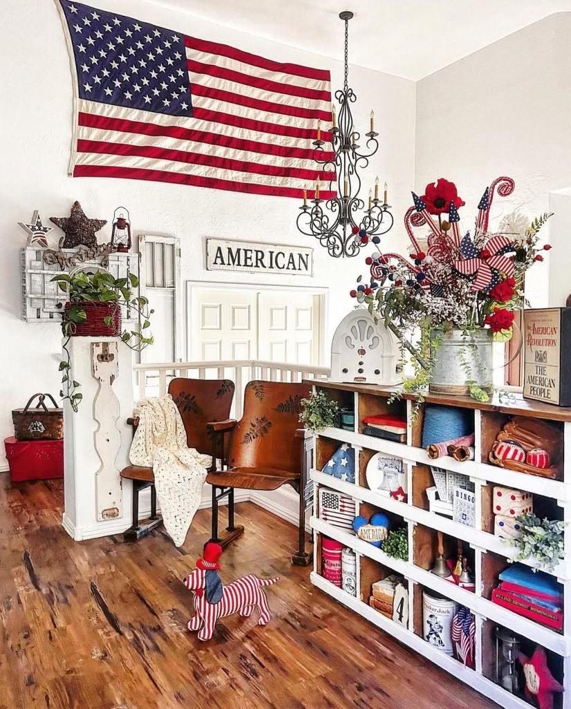 Patriotic Themed Storage Space