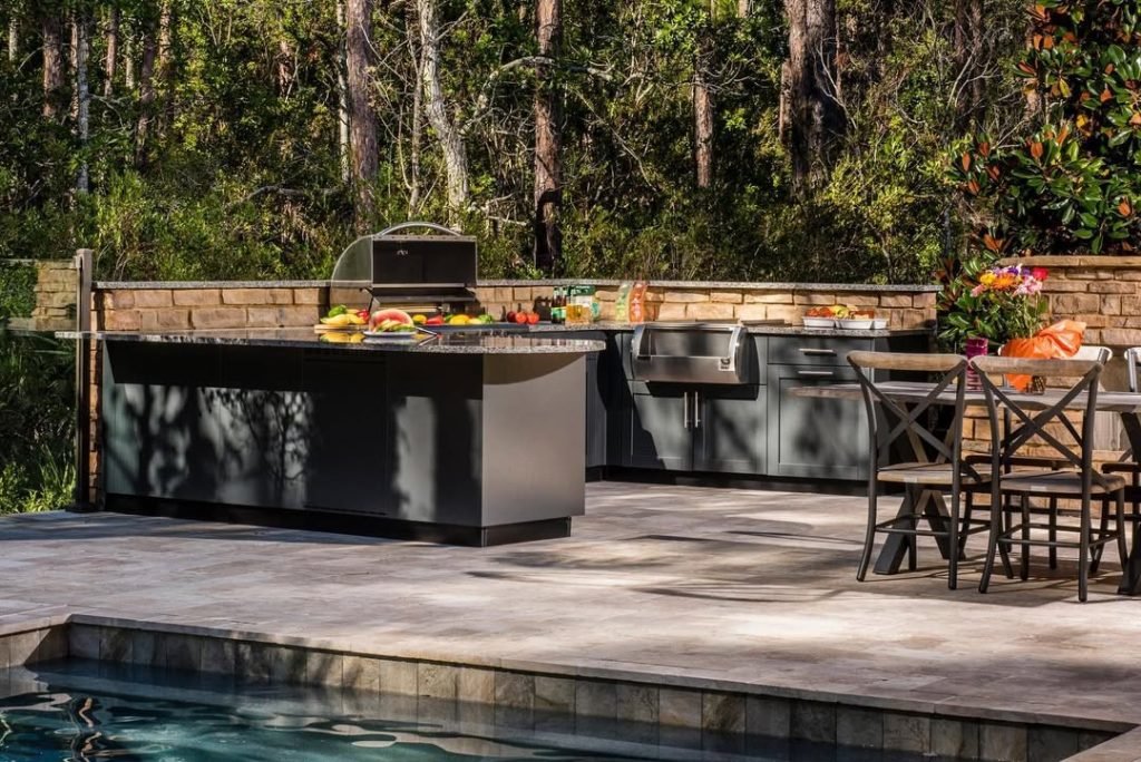 Poolside Cooking Oasis