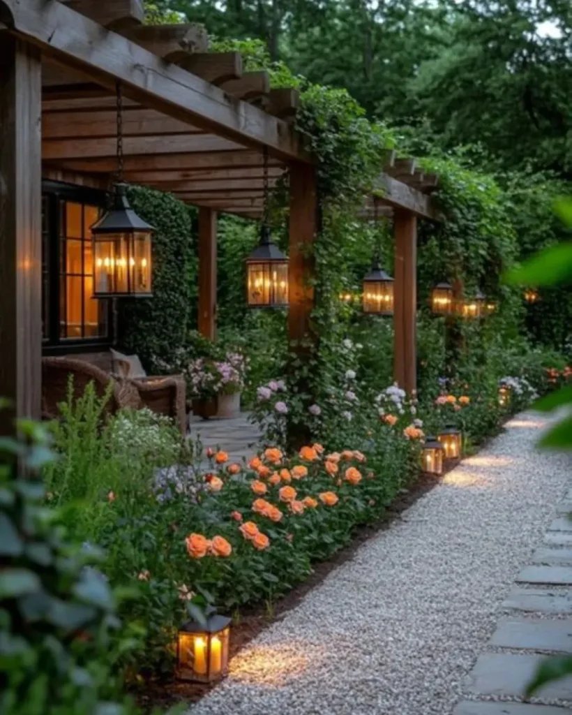 Rose Garden Pergola Design