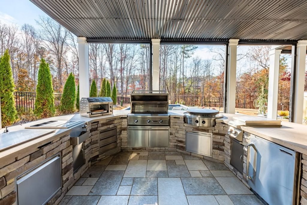 Rustic Stone Kitchen Oasis