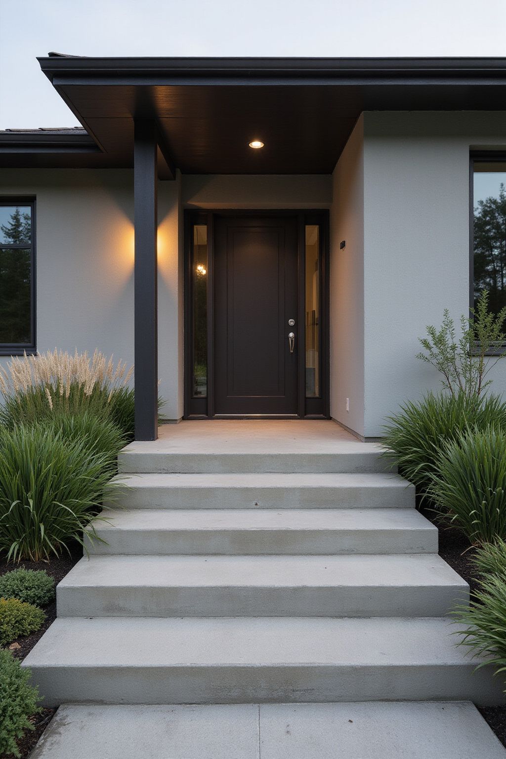 Sleek Concrete Steps