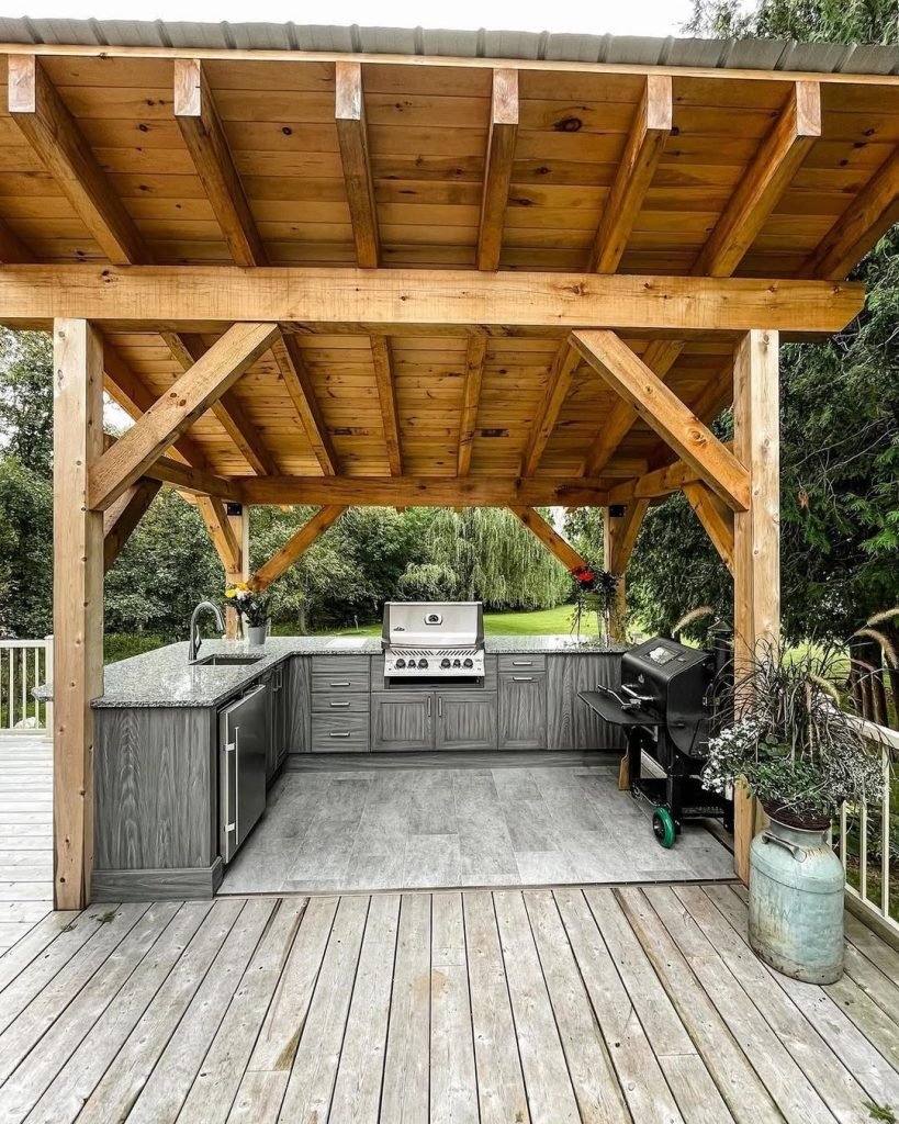 Stylish Outdoor Cooking Canopy