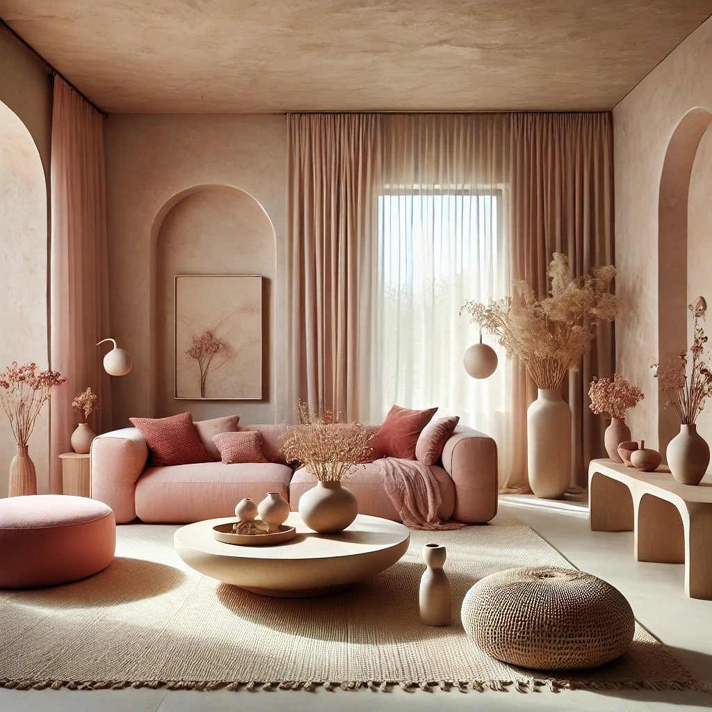 Terracotta-Inspired Living Space