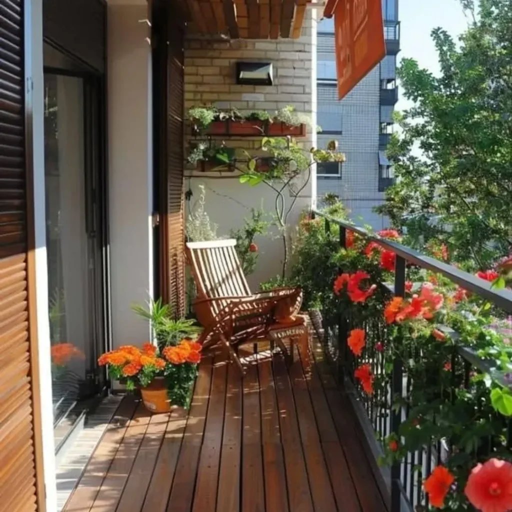 Vibrant Balcony Blossom Retreat