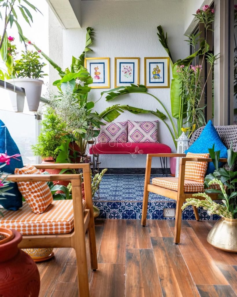 Vibrant Balcony Oasis
