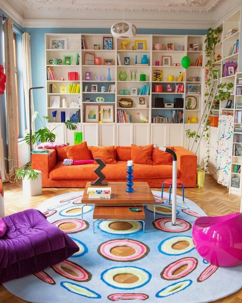 Vibrant Contemporary Living Space