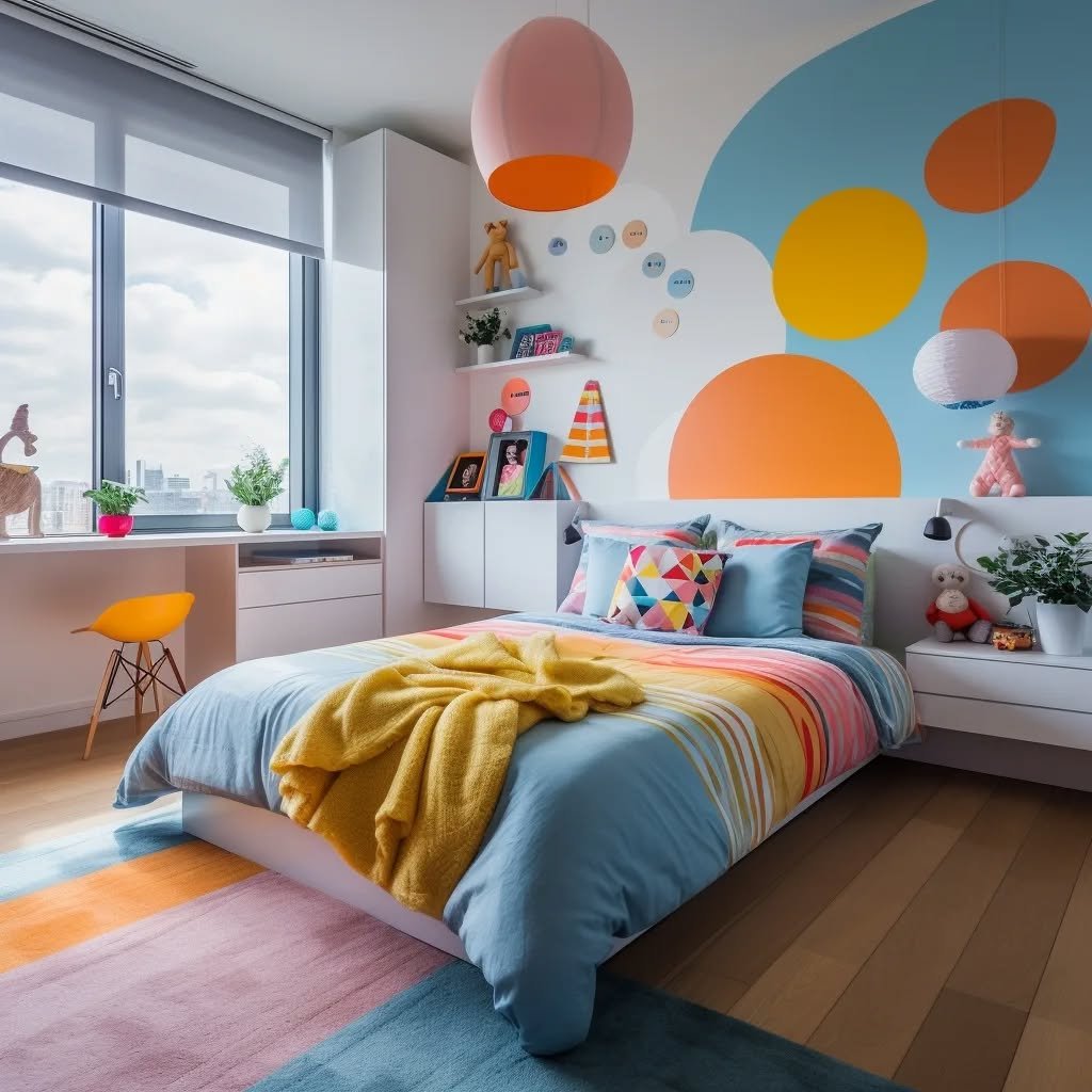 Vibrant Geometric Color Scheme
