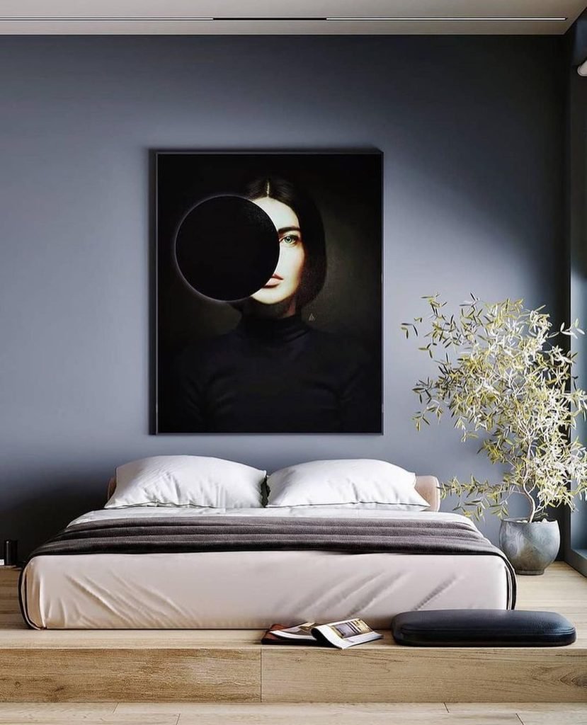 Art-Focused Bedroom Design