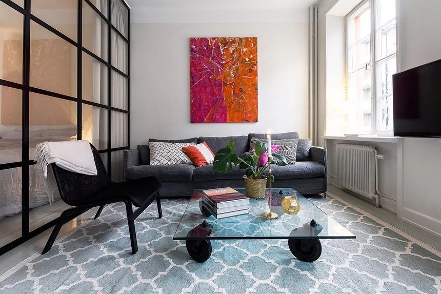 Artful Modern Living Space
