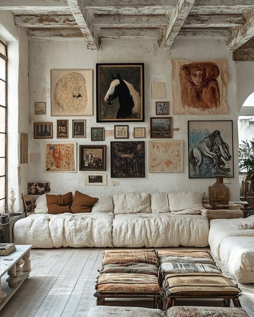 Bohemian Gallery Wall Design