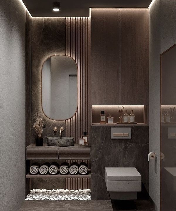 Bold Dark Bathroom Designs
