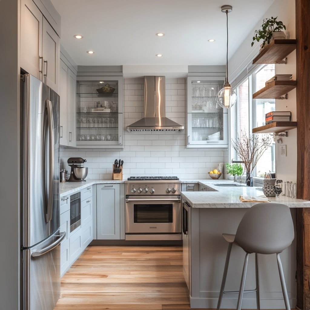 Bright Open Galley Design