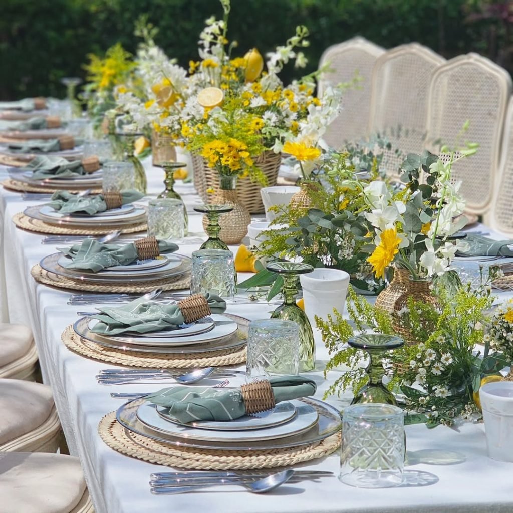 Charming Yellow Wildflower Setting