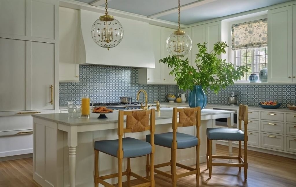 Chic Blue Kitchen Aesthetic