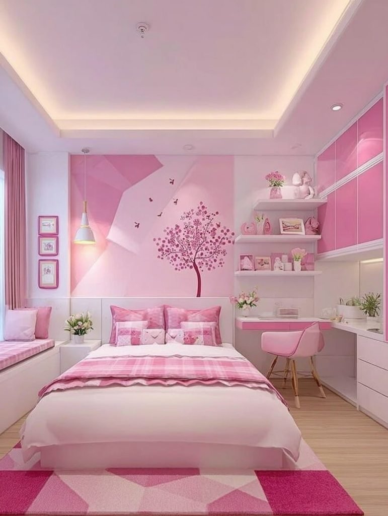 Chic Pink Bedroom Design