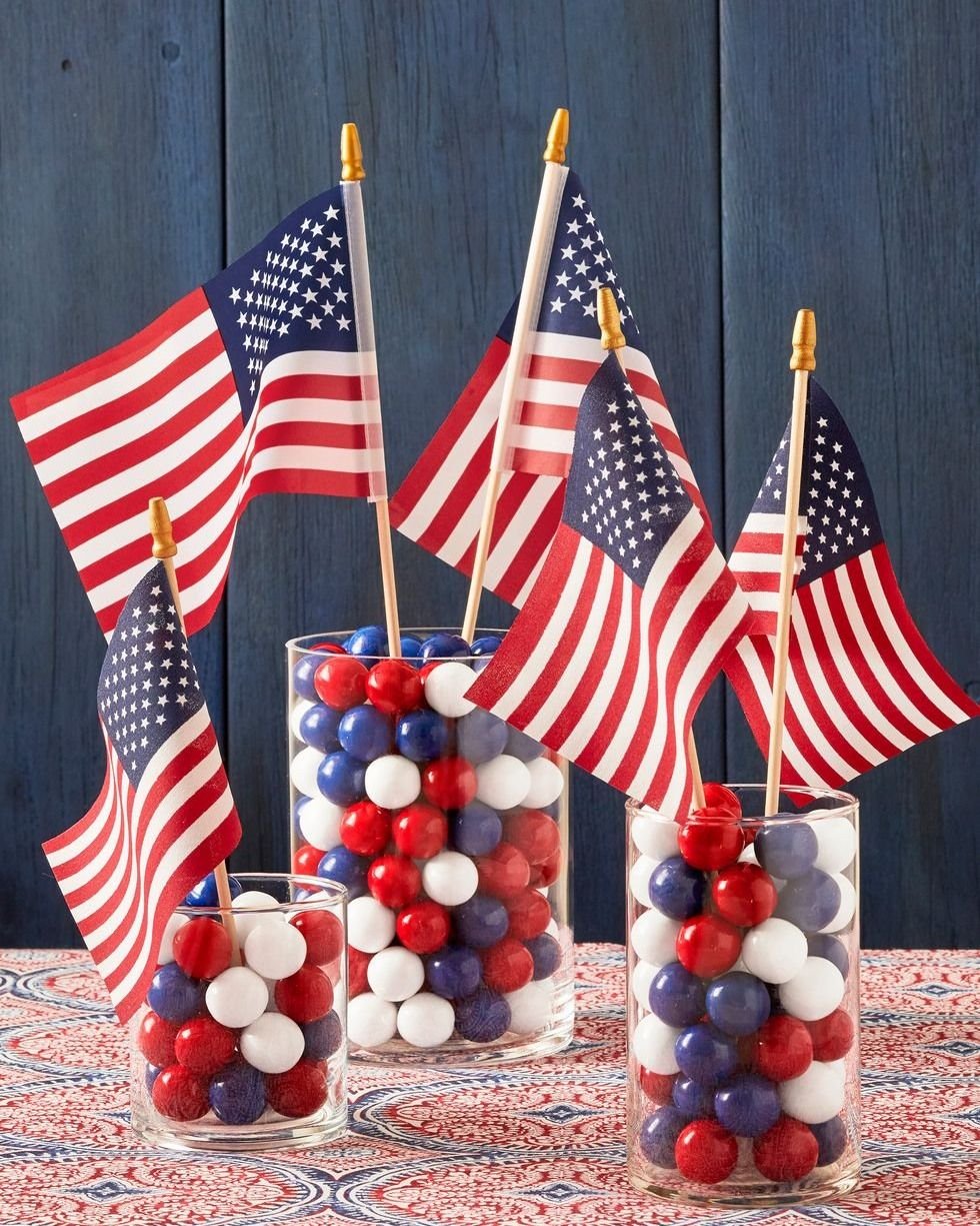 Colorful Gumball Centerpieces