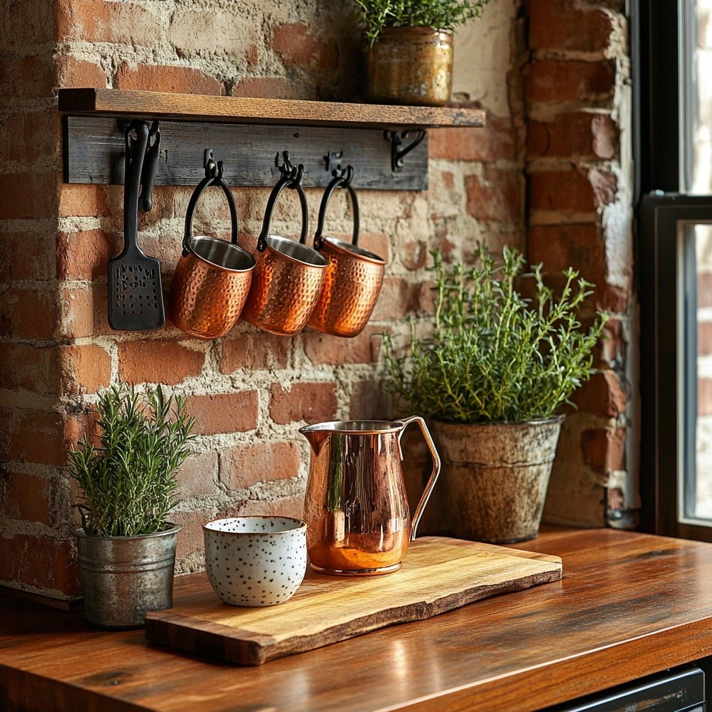 Copper Accents in Industrial Style