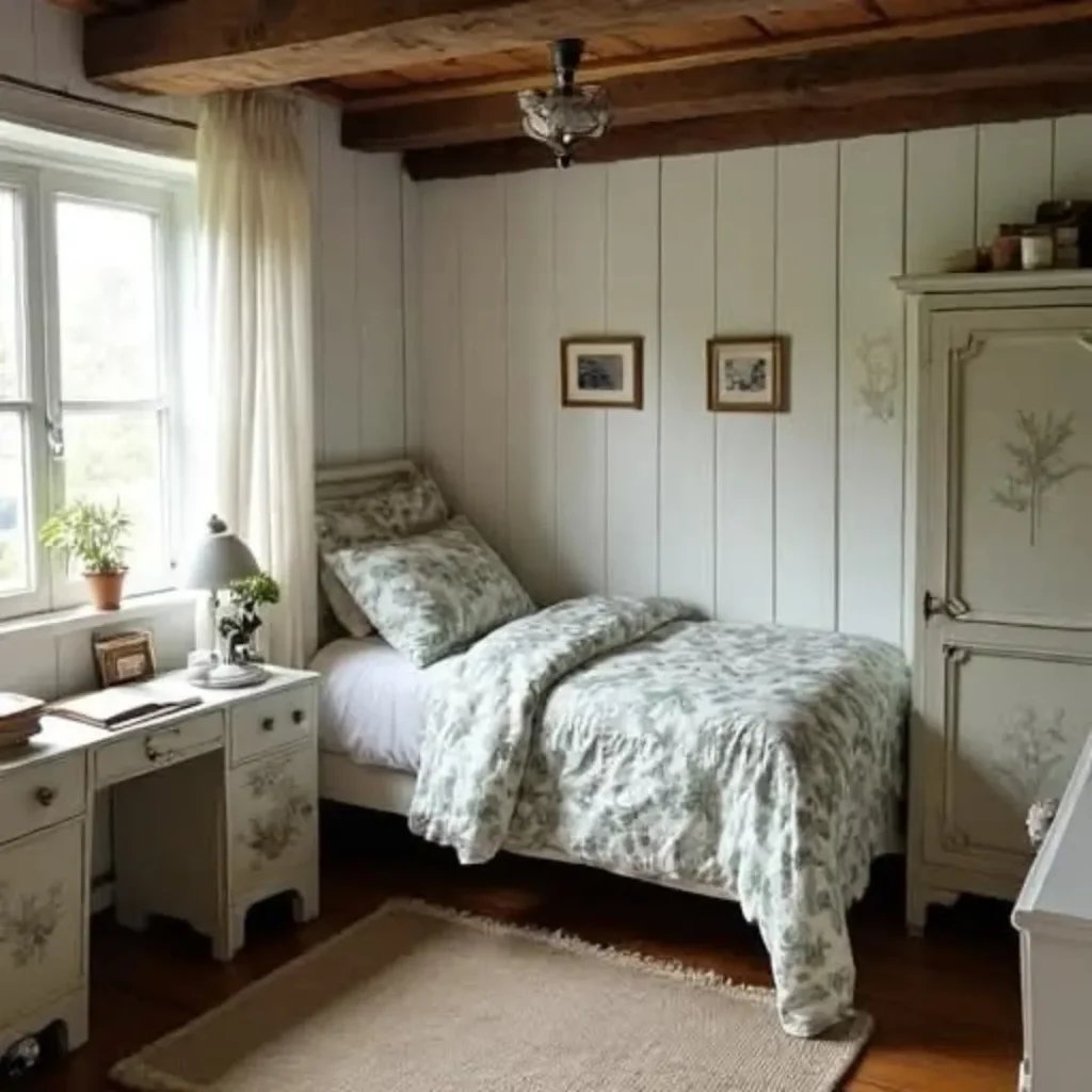 Cottage-Inspired Sleep Space