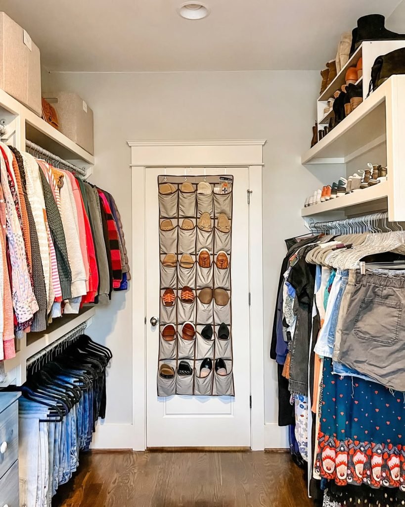Efficient Door Shoe Storage