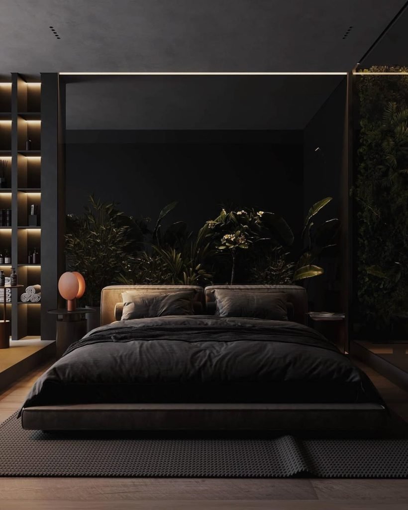 Elegant Dark Bedroom Escape
