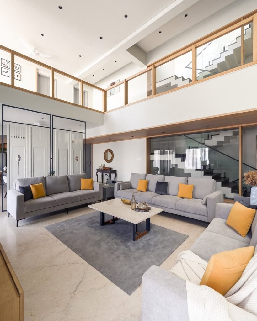 Grand Double Height Living Space