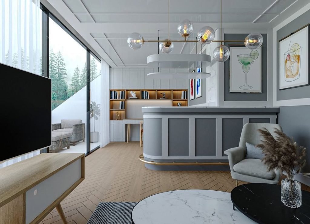 Modern Kitchen Bar Aesthetic