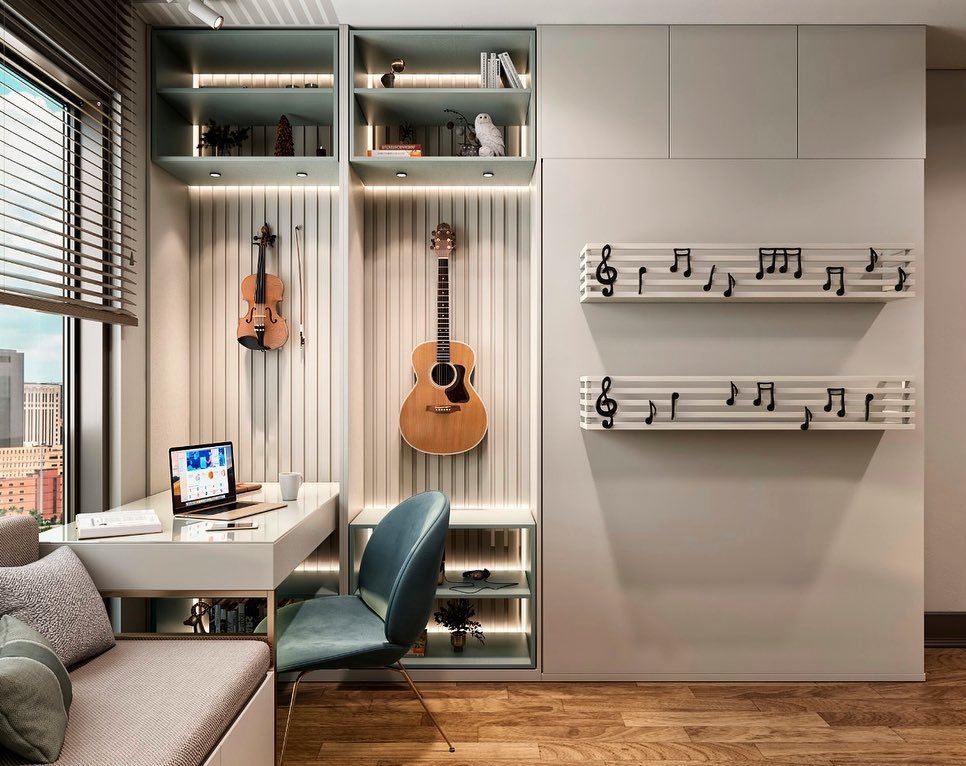 Music Production Workspace Design