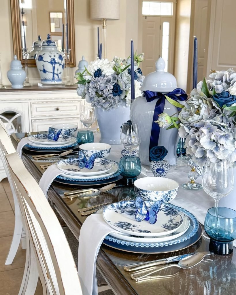 Navy Blue Elegant Dining