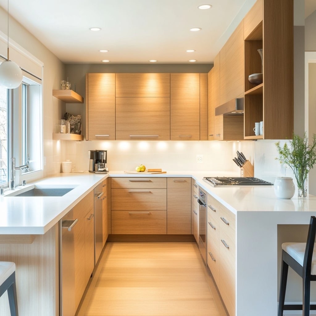 Optimizing U-Shape Kitchen Layout