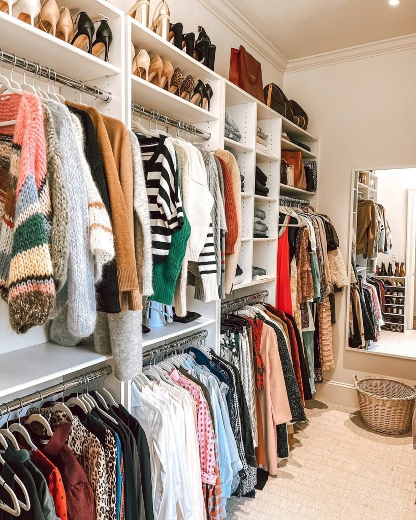 Organized Colorful Closet Solutions