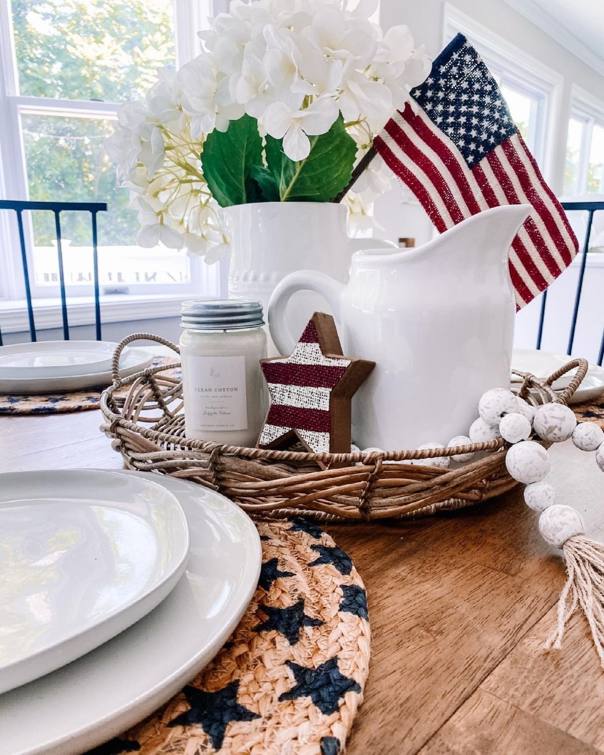 Patriotic Basket Display