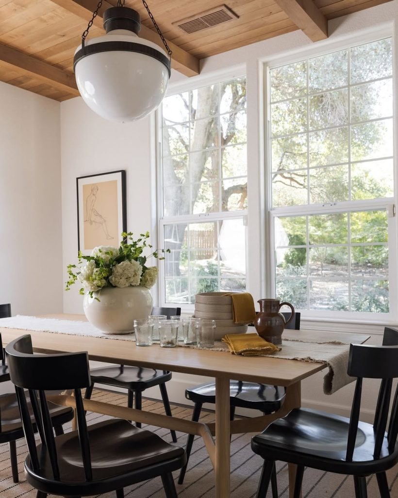 Rustic Modern Dining Space