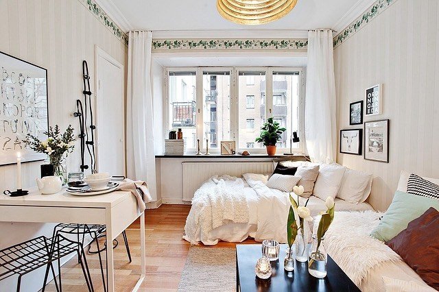 Scandinavian Workspace-Bedroom Blend