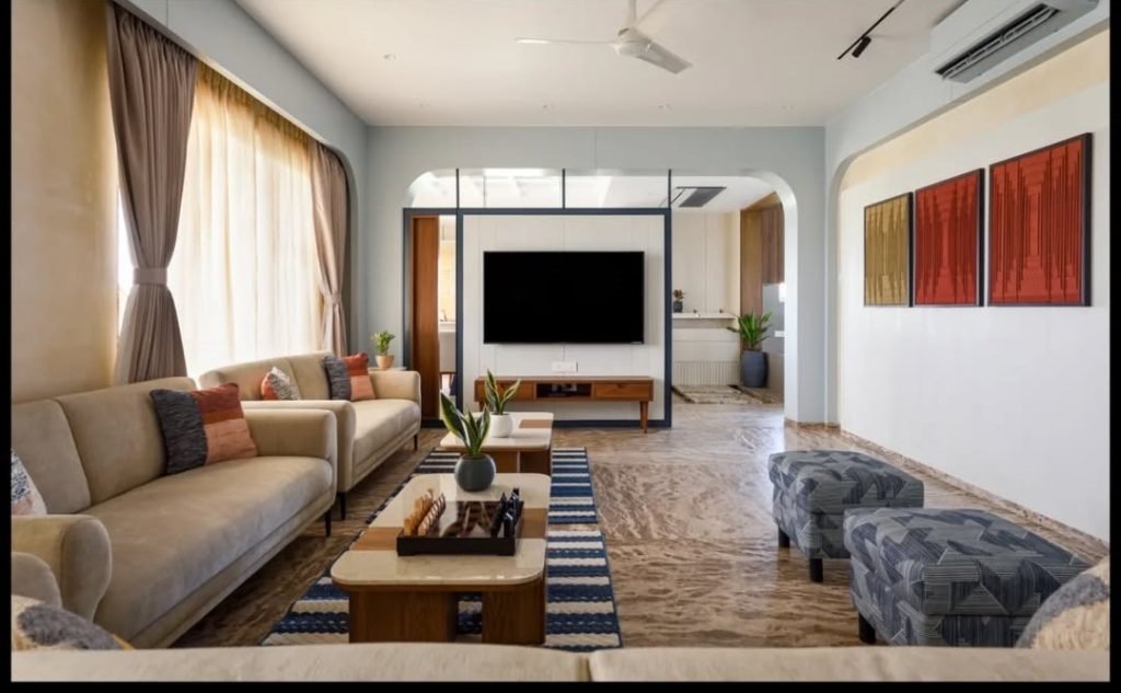Simple Minimalist Entertainment Space
